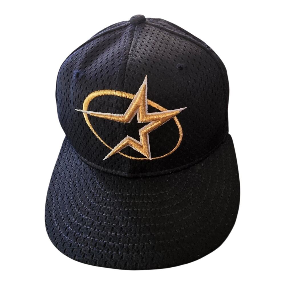 VTG 59Fifty New Era Authentic Diamond Collection Houston Astros gold star Hat